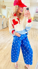 Cream Heart Patchwork Rugby Top