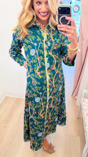 Green Multi Floral Maxi Dress