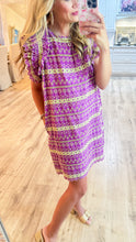 Uncle Frank Purple Eyelet Ruffled Dress