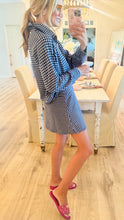 Navy Gingham Skort Set