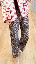 Brown Leopard Track Pants