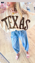 Oatmeal and Pink Texas Oversized Top
