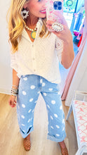 White Scallop Eyelet Blouse