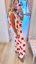 Ecru and Red Polka Dot Pant Set