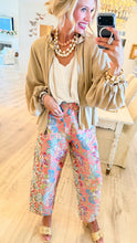 Pink Multi Jacquard Barrel Jeans