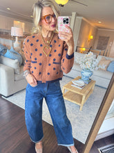 Dark Wash Cuffed Barrel Jeans