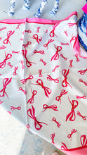 Pink and Red Bow Bandana Scarf