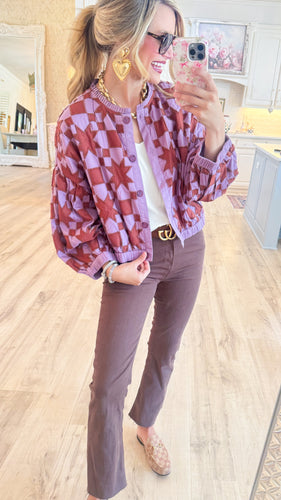 Ivy Jane Lavender Quilted Star Jacket