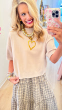 Beige Crew Neck Sweater
