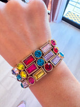 Gold Multi Color Stone Bracelet