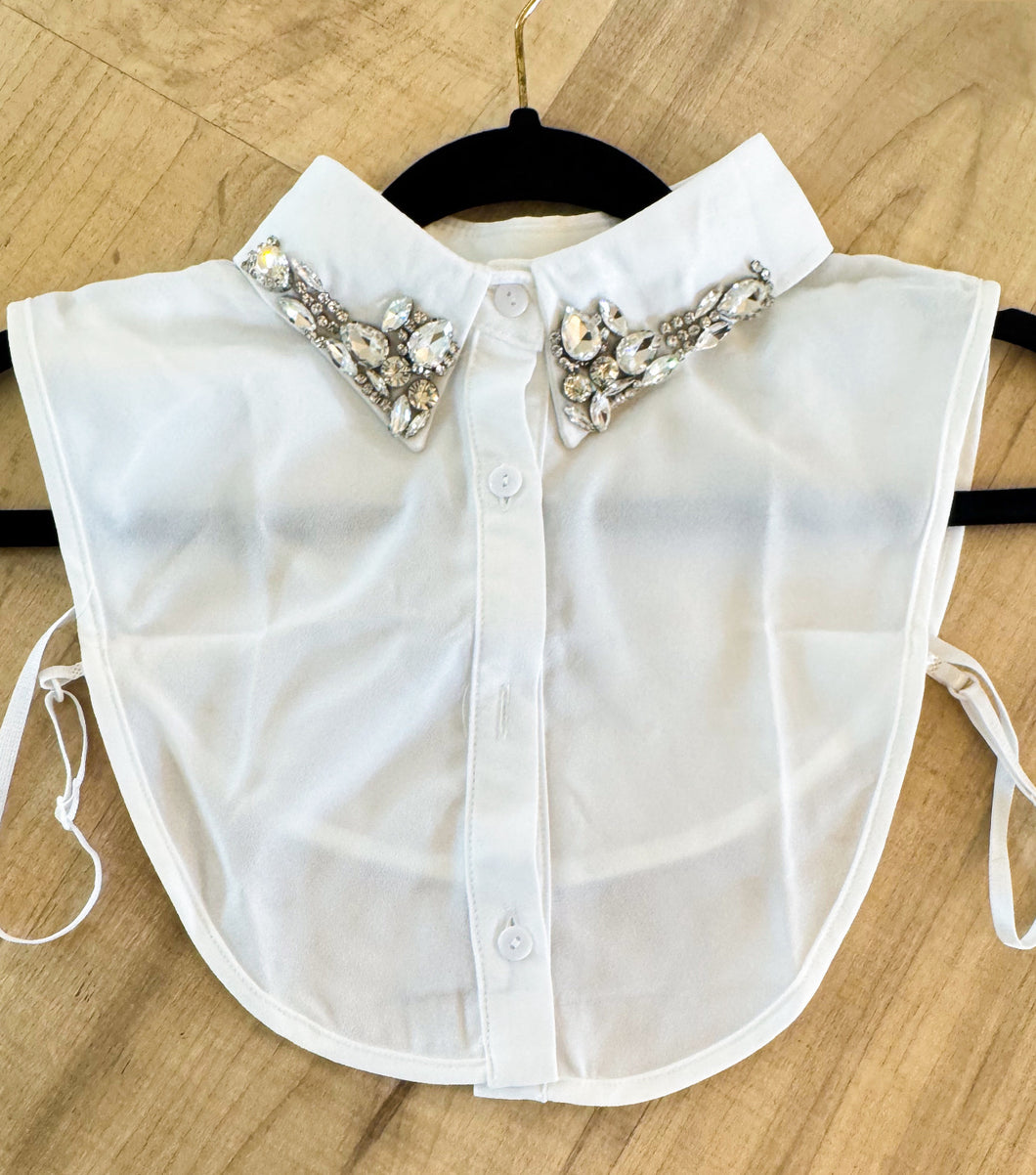 White Rhinestone Collar