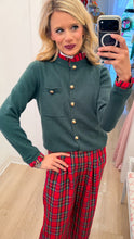 Ivy Jane Hunter Green Ruffle Trim Cardigan