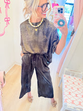 Black Lurex Pant Set