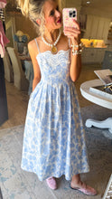 Blue Botanical Garden Mini Dress