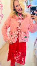 Pink Candy Cane Quilted Jackets
