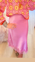 Deal of the Day Pink Lace Midi Skirt