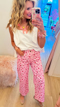 Pink Floral Pants