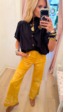 Yellow Bandana Print Wide Leg Pants