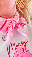 Pink Polka Dot Scarf