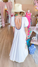 Queen of Sparkle White Multi Crab Midi Dress