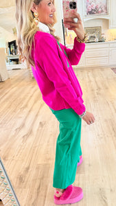 Bright Pink Ski Sweater
