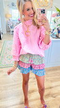 Pink Eyelet Accent Top