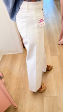 Risen White Mid Rise Raw Hem Jeans