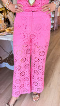 Pink Eyelet Lace Pants
