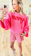 Pink and Red Merry Tencel Sweater