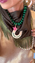 Green Fringe Scarf
