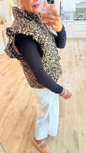 Leopard Ruffle Sleeve Vest