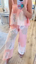 Pale Pink Patched Pants