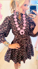 Brown Horse Print Mini Dress