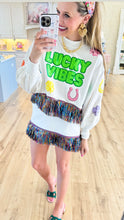 Lucky Vibes Rainbow Fringe Skirt Set