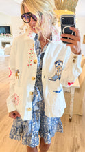 White Western Embroidered Jacket