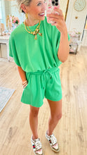 Apple Green Solid Jersey Knit Short Set