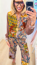 Ivy Jane Floral Tiger Patch Button Up