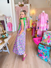 Pink Multi Botanical One Shoulder Dress