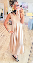 Champagne Soft Textured Knotted Sweater Top and Dress