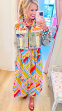 Denim Mix Patch and Embroidered Jacket