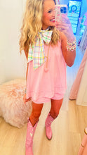 Sweet Pink Sleeveless Flare Short Set