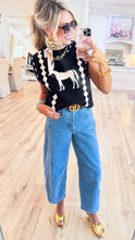 THML Black Horse Knit Vest