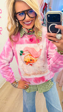 Pink Tie-Dye Santa Sweatshirt