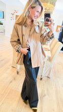 Khaki A Line Trench Coat
