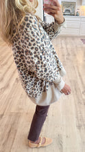 Taupe Leopard Print Hi-Low Top