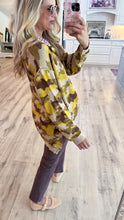 Olive Camouflage Knit Pattern Sweater