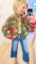 Camo Pink and Orange Stripe Tiger Jacket