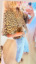 Leopard Cropped Jacket