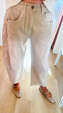 Khaki Corduroy Barrel Pants