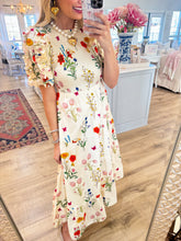 THML Cream Floral Maxi Dress